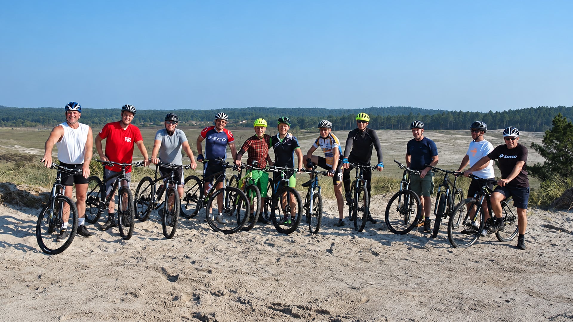 MTB training in de duinen van Schoorl